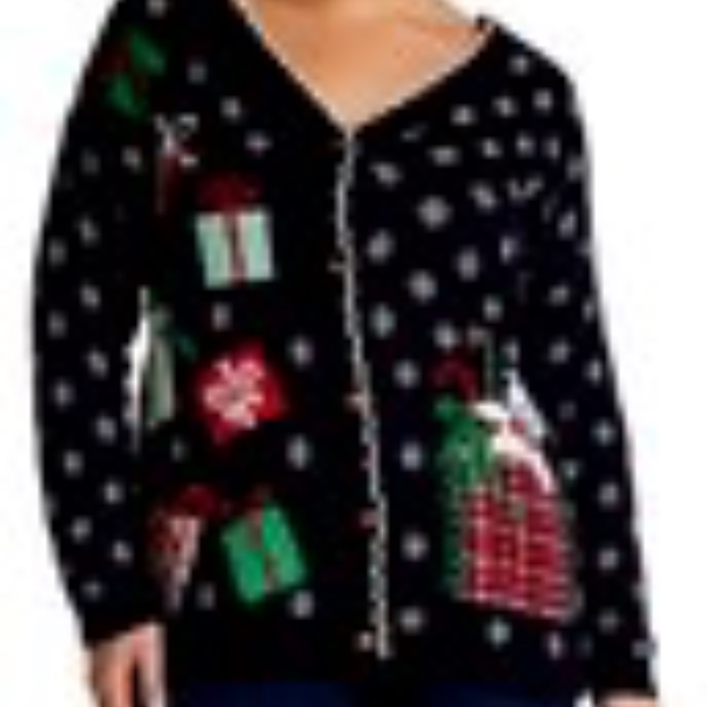 Plus-size Gorgeous Holiday Cardigan